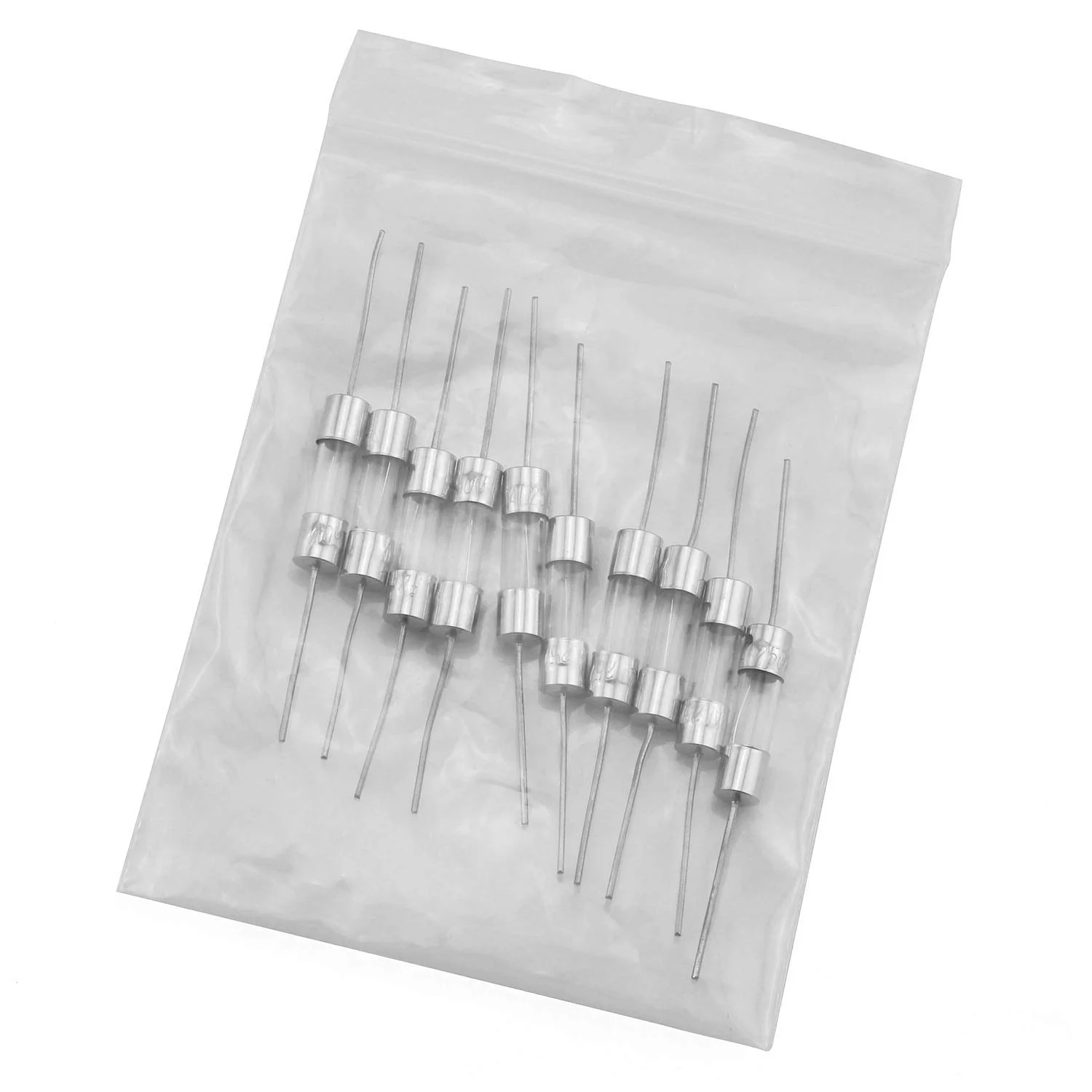 تگ 10 عدد فیوز کارتریجی شیشه ای 5x20mm با سیم محوری، لوله بیمه مقاومت فیوزی با سیم سربی 1 آمپر تگ 10 عدد فیوز کارتریجی شیشه ای 5x20mm با سیم محوری، لوله بیمه مقاومت فیوزی با سیم سربی 1 آمپر