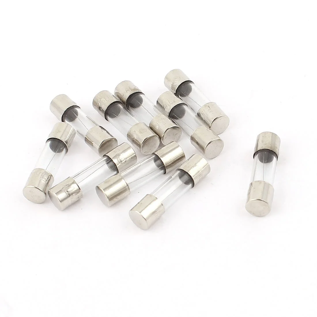 10 عدد فیوز شیشه ای 250 ولت 1.6 آمپر با عملکرد سریع 5mm x 20mm (بسته 10 عددی)