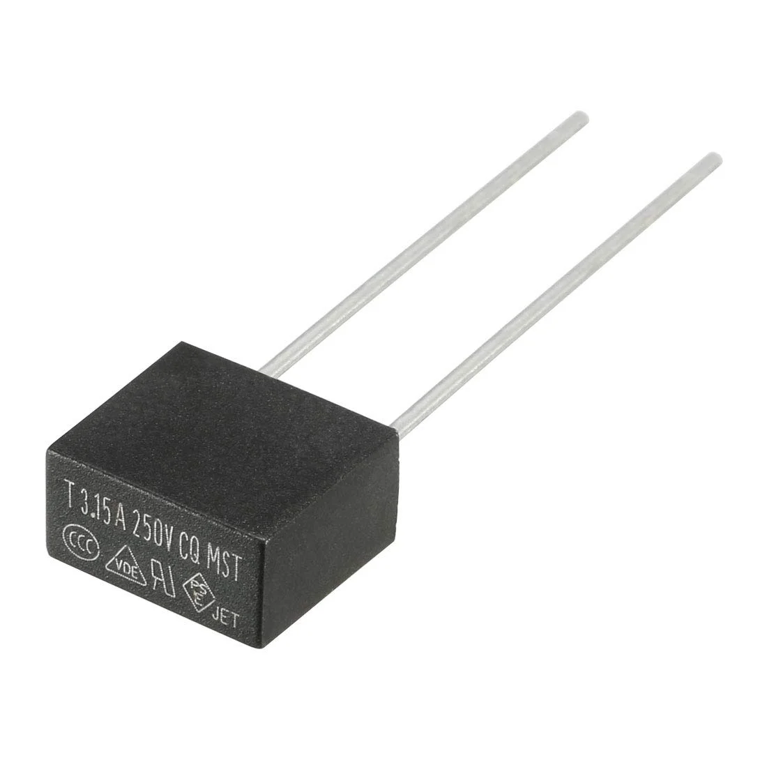 uxcell 10 عدد فیوز مینیاتوری مربعی با عملکرد تاخیری DIP، مدل T3.15A 3.15A 250V مشکی uxcell 10 عدد فیوز مینیاتوری مربعی با عملکرد تاخیری DIP، مدل T3.15A 3.15A 250V مشکی