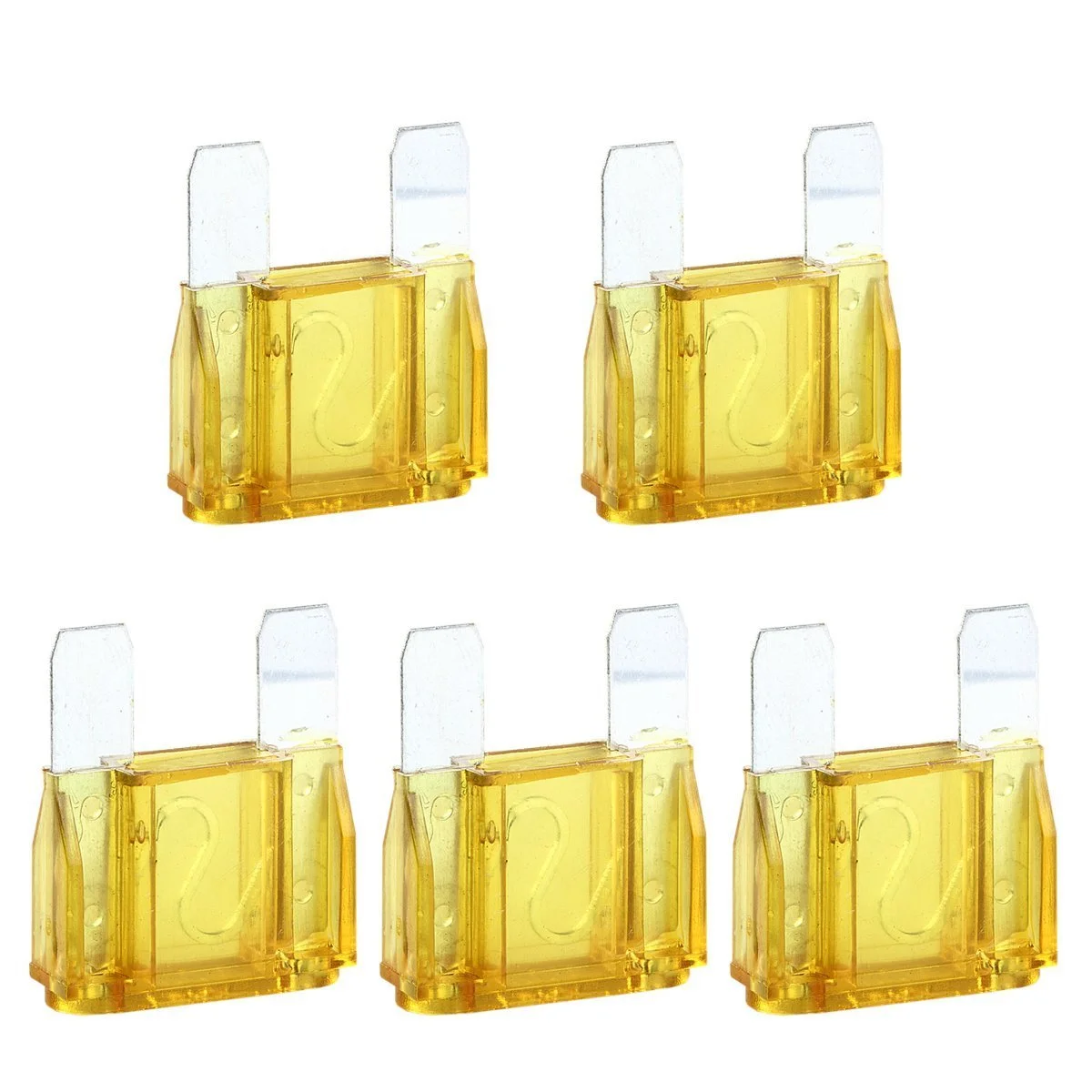 فیوز ماکسی تیغه بزرگ 20 آمپر MAS، 5 عددی، مناسب خودرو، RV، قایق و اتومبیل (فقط 12 ولت)
