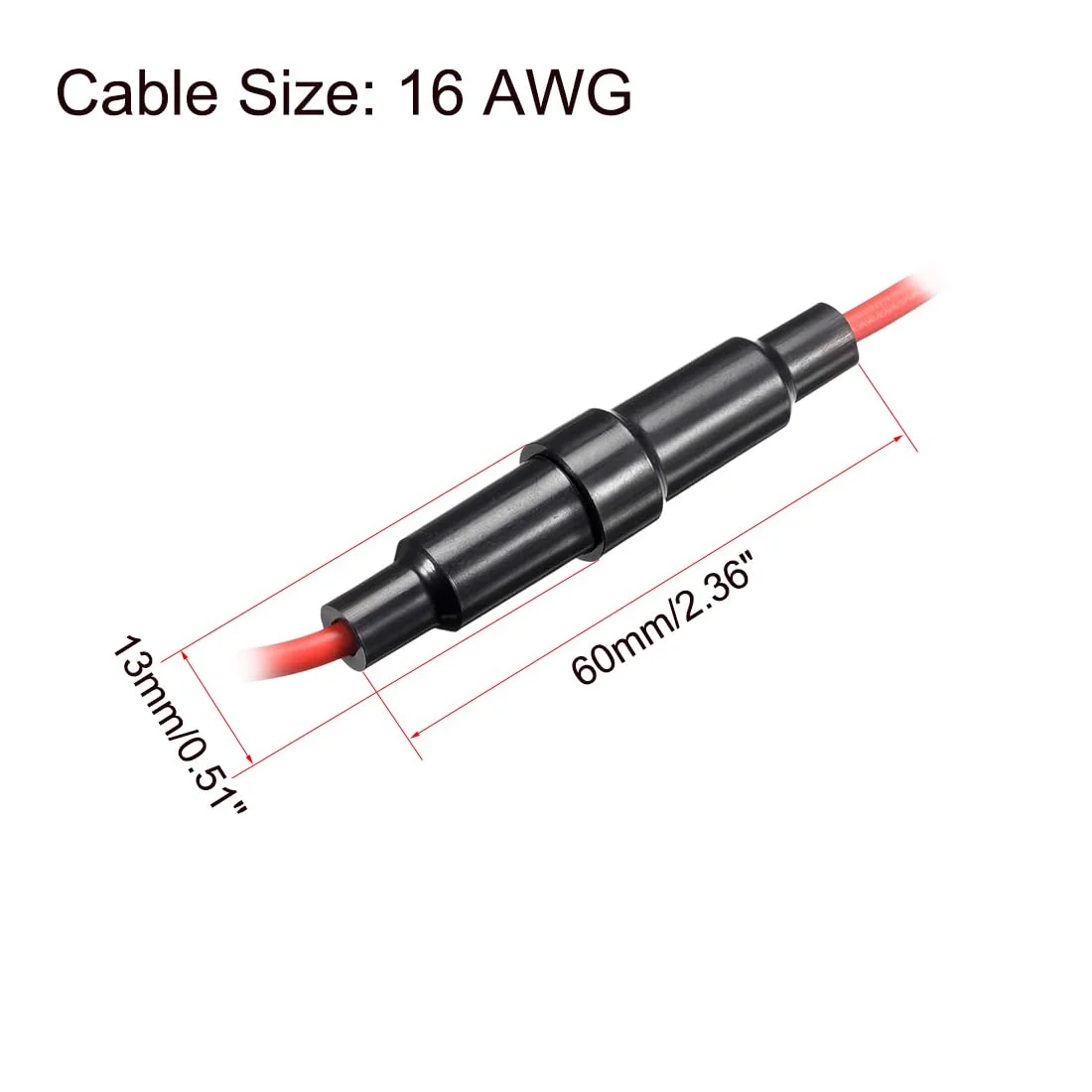 uxcell 5 عدد نگهدارنده فیوز نوع پیچی 6x30 میلی متر سیم قرمز 16 گیج AWG با 10 عدد فیوز شیشه ای سریع سوز 10 آمپر uxcell 5 عدد نگهدارنده فیوز نوع پیچی 6x30 میلی متر سیم قرمز 16 گیج AWG با 10 عدد فیوز شیشه ای سریع سوز 10 آمپر