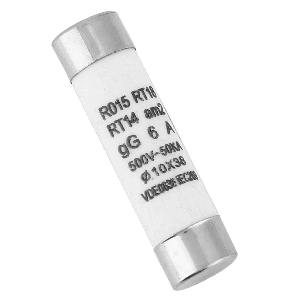 فیوز 6 آمپر Boaby 10x38mm، بسته 10 عددی فیوز استوانه ای با ظرفیت شکست 100KA به همراه نشانگر، فیوز لوله ای کارتریجی سرامیکی، قطعات الکترونیکی، 380-500 ولت AC فیوز 6 آمپر Boaby 10x38mm، بسته 10 عددی فیوز استوانه ای با ظرفیت شکست 100KA به همراه نشانگر، فیوز لوله ای کارتریجی سرامیکی، قطعات الکترونیکی، 380-500 ولت AC