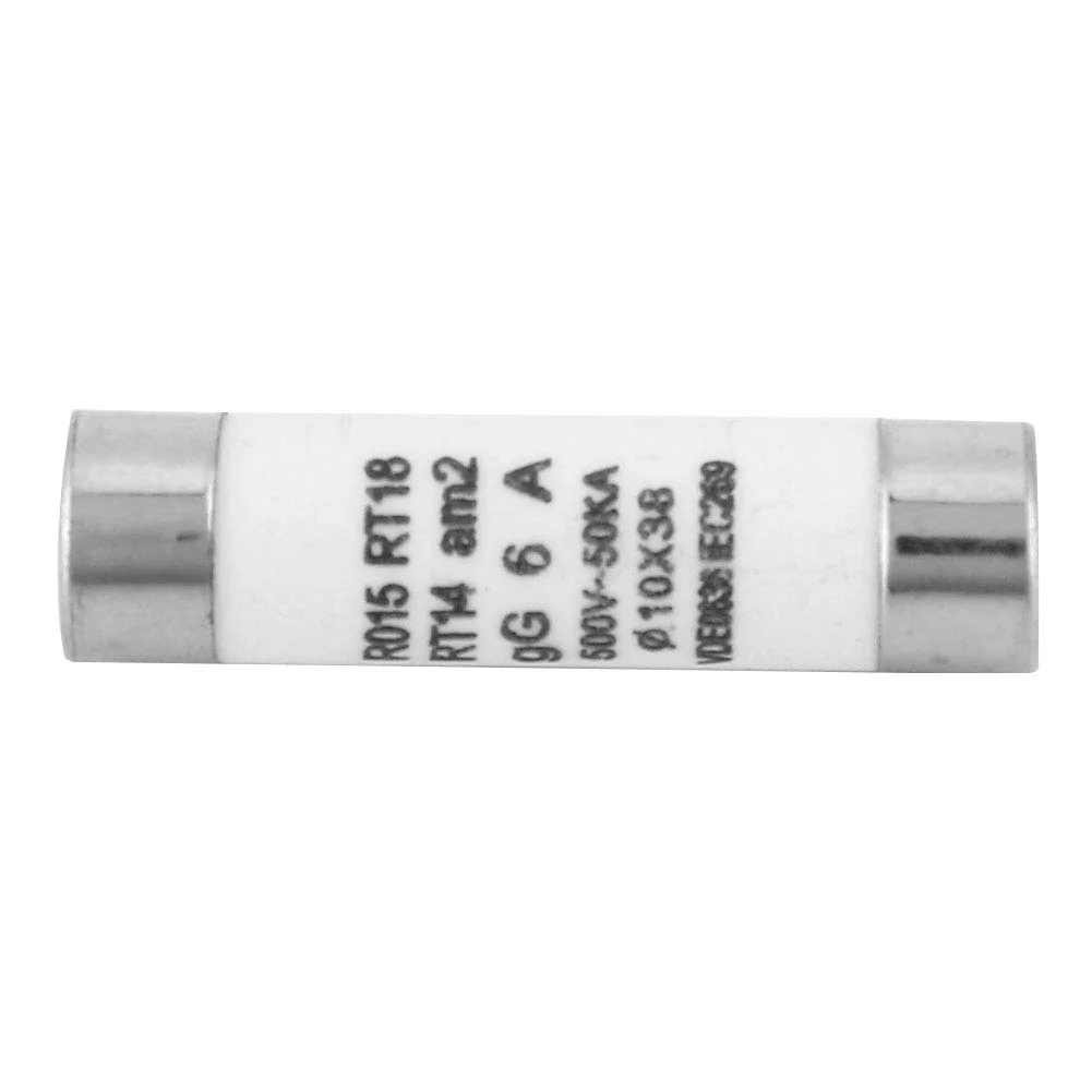 فیوز 6 آمپر Boaby 10x38mm، بسته 10 عددی فیوز استوانه ای با ظرفیت شکست 100KA به همراه نشانگر، فیوز لوله ای کارتریجی سرامیکی، قطعات الکترونیکی، 380-500 ولت AC فیوز 6 آمپر Boaby 10x38mm، بسته 10 عددی فیوز استوانه ای با ظرفیت شکست 100KA به همراه نشانگر، فیوز لوله ای کارتریجی سرامیکی، قطعات الکترونیکی، 380-500 ولت AC