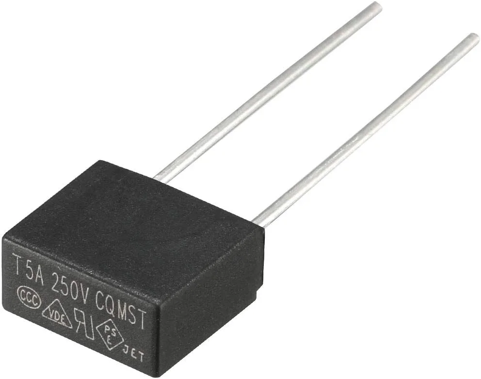 sourcing map 20 عدد فیوز مینیاتوری مربعی با نصب DIP، با تاخیر در سوختن، میکرو فیوز T5A 5A 250V مشکی sourcing map 20 عدد فیوز مینیاتوری مربعی با نصب DIP، با تاخیر در سوختن، میکرو فیوز T5A 5A 250V مشکی