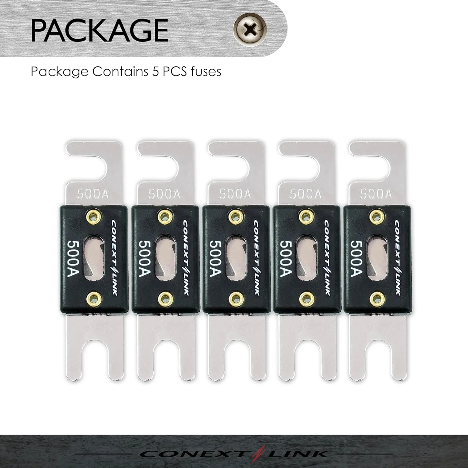 فیوز ANL 500 آمپر نیکلی Conext Link ANL500-5 بسته 5 عددی (14026)