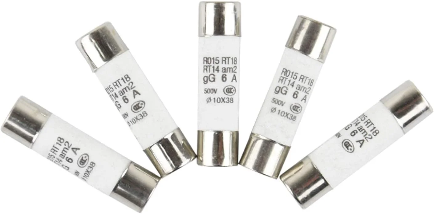 مجموعه فیوزهای متنوع DLRSET، 10/20 عدد فیوز سرامیکی سریع سوز 10 * 38 میلی متر، فیوز 10x38 میلی متر 380 ولت 500 ولت 0.5 آمپر 1 آمپر 2 آمپر 3 آمپر 4 آمپر 5 آمپر 6 آمپر 8 آمپر 10 آمپر 16 آمپر 20 آمپر 25 آمپر 32 آمپر 40 آمپر RO15 RT18 RT14 (آمپر: 32 آمپر، رنگ: 20 عدد)