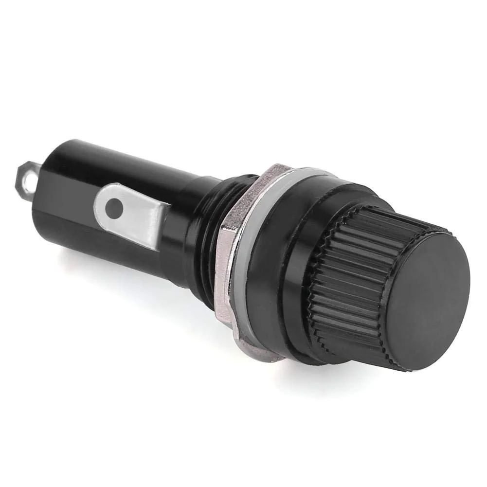 کیمیس سوکت نگهدارنده فیوز، 5 عدد سوکت نگهدارنده فیوز نصب شده روی پنل الکتریکی برای فیوزهای شیشه ای 6 × 30 AC 125V 15A/250V 10A