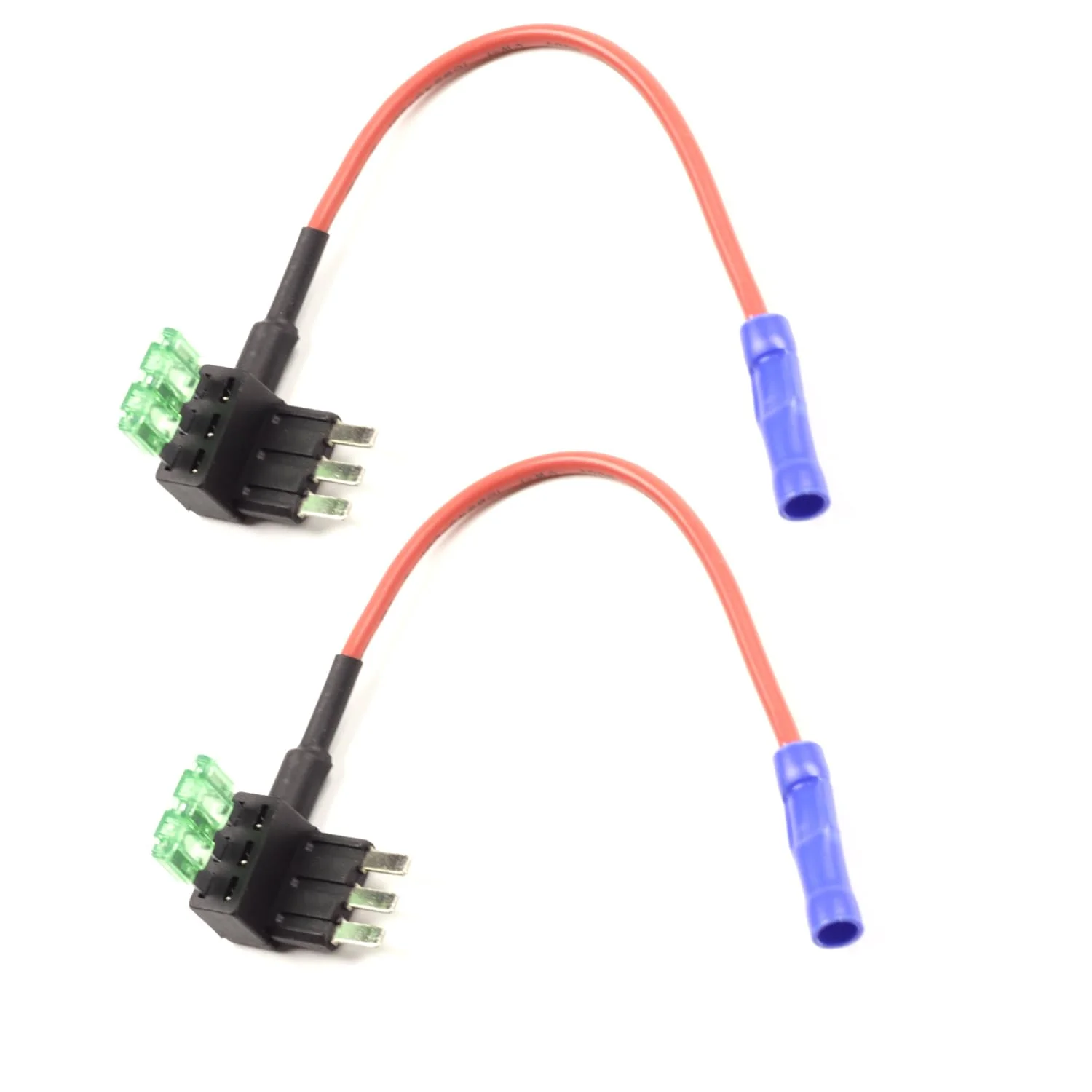 RKURCK 2 عدد فیوز ضامن دار خودرو Micro3 12V، آداپتور اضافه کننده مدار، فیوز تیغه ای ATL 30 آمپر برای خودروها، کامیون ها و قایق ها