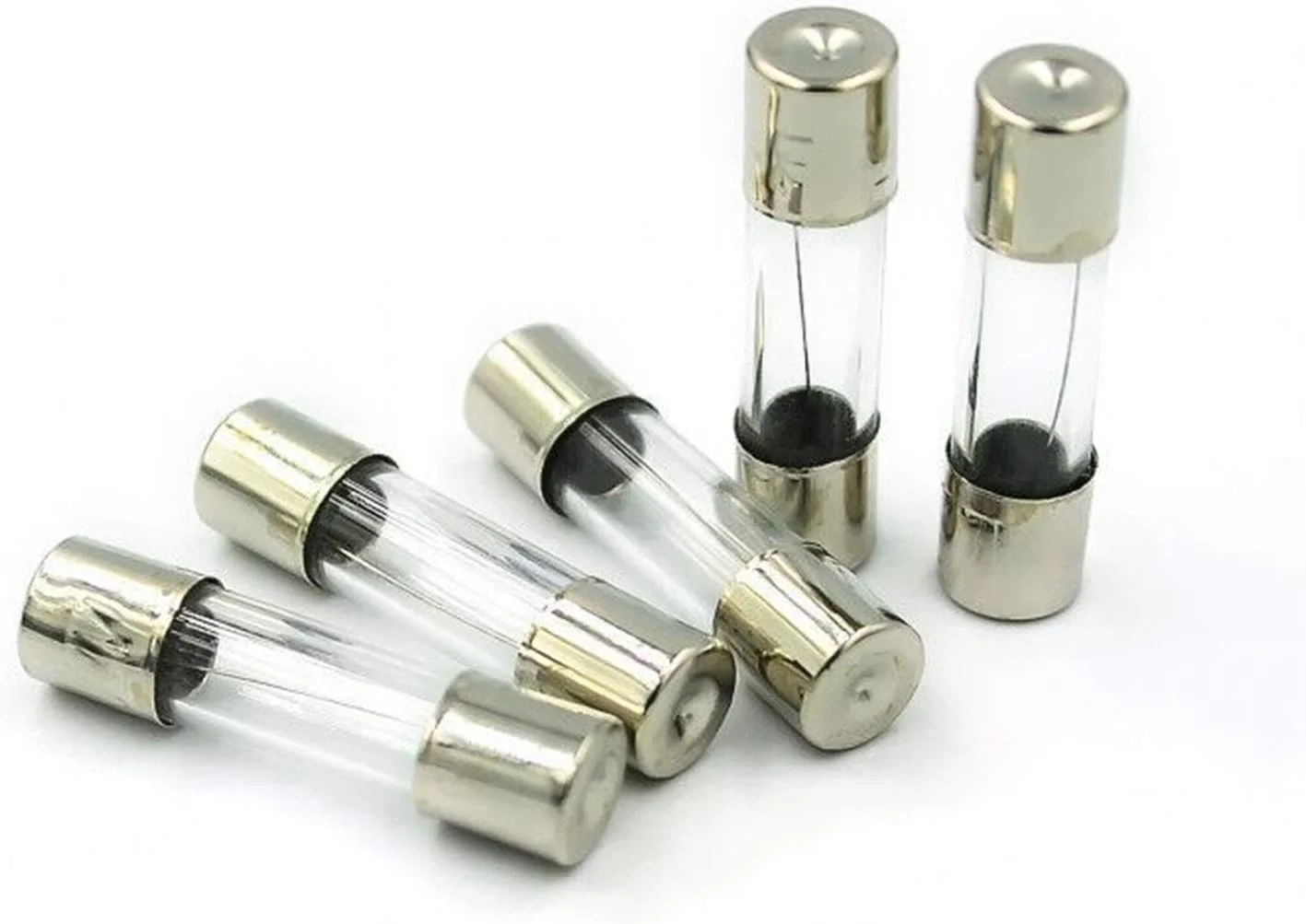 فیوزهای شیشه ای سریع سوز 0.2A 0.5A 1A 2A 3A 5A 8A 10A 15A 20A، 100 عدد/مجموعه 5x20mm کیت های متفرقه فیوز شیشه ای مناسب برای خودرو فیوزهای شیشه ای سریع سوز 0.2A 0.5A 1A 2A 3A 5A 8A 10A 15A 20A، 100 عدد/مجموعه 5x20mm کیت های متفرقه فیوز شیشه ای مناسب برای خودرو