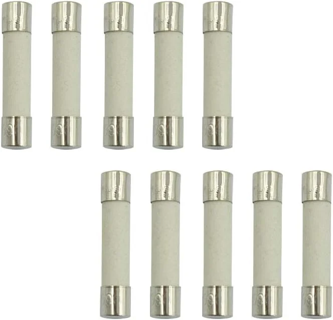 Hxchen 10 عدد فیوز سرامیکی کارتریجی 500 ولت 30 آمپر با عملکرد سریع و ظرفیت شکست پایین 6x30mm
