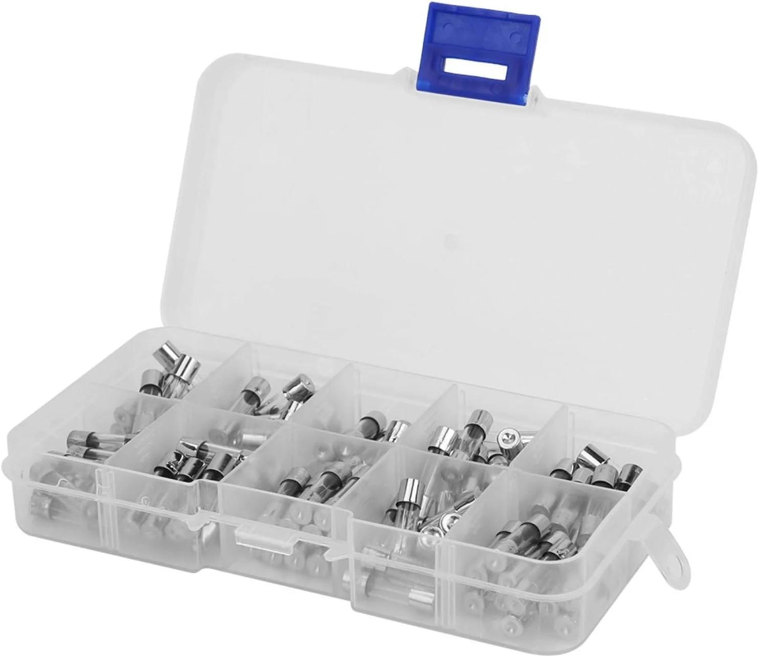 فیوز گلس تاب 5x20mm مدل‌های 10 جهانی 0-250V برای دستگاه‌های خانگی