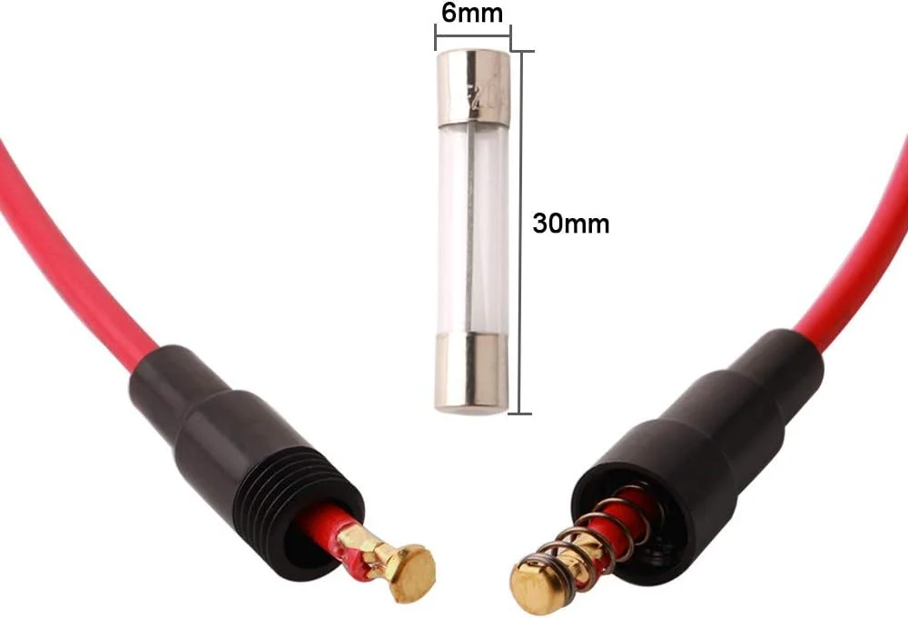 12 عدد نگهدارنده فیوز لوله شیشه ای AGC حرفه ای 6 × 30 میلی متری، نوع پیچی در خط، جعبه فیوز 32 ولت 20 آمپر با سیم 16 AWG، برای فیوزهای لوله شیشه ای سریع سوز (مشکی) 12 عدد نگهدارنده فیوز لوله شیشه ای AGC حرفه ای 6 × 30 میلی متری، نوع پیچی در خط، جعبه فیوز 32 ولت 20 آمپر با سیم 16 AWG، برای فیوزهای لوله شیشه ای سریع سوز (مشکی)