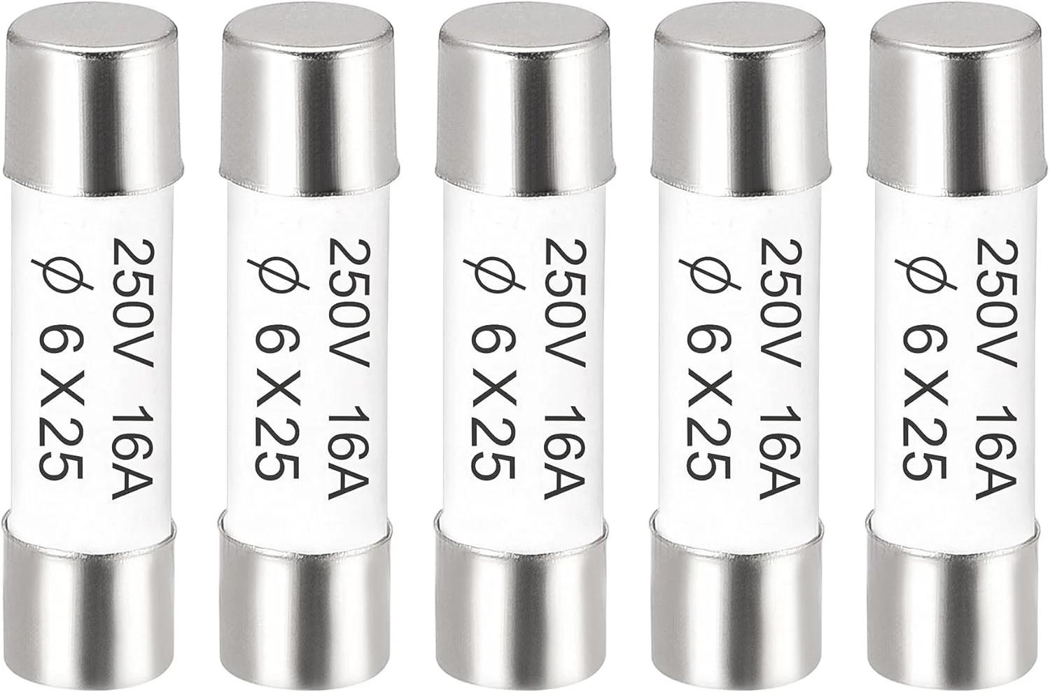 فیس‌های کریستال 16A 250V 6x25mm 5پکس