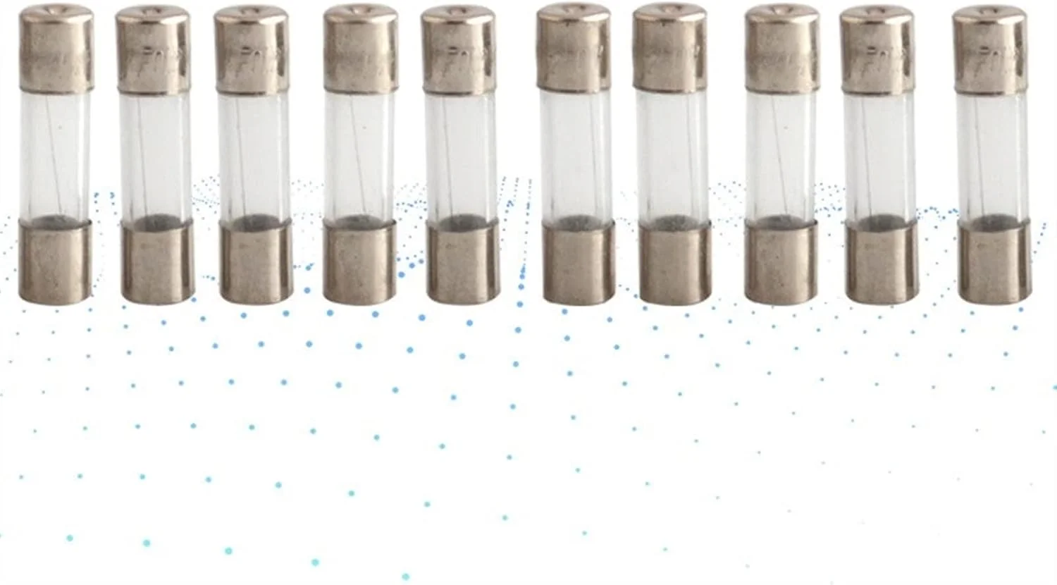 فیوز شیشه ای XKHLQLPEF، 5x20mm، 250V، 0.25A، 0.3A، 0.5A، 0.75A (سایز: 0.5A)