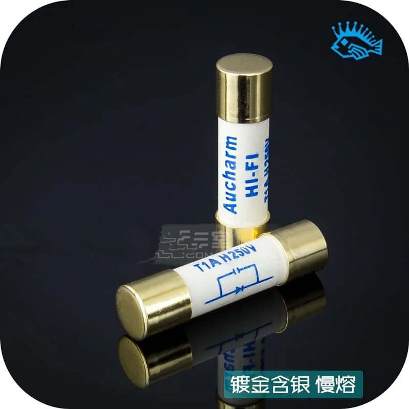 فیوز نقره ای HIFI 5x20 6x32 500MA 1A 2A 3A 3.15A 4A 5A 6.3A 8A 10A 15A تیوب صوتی (2A 5x20)