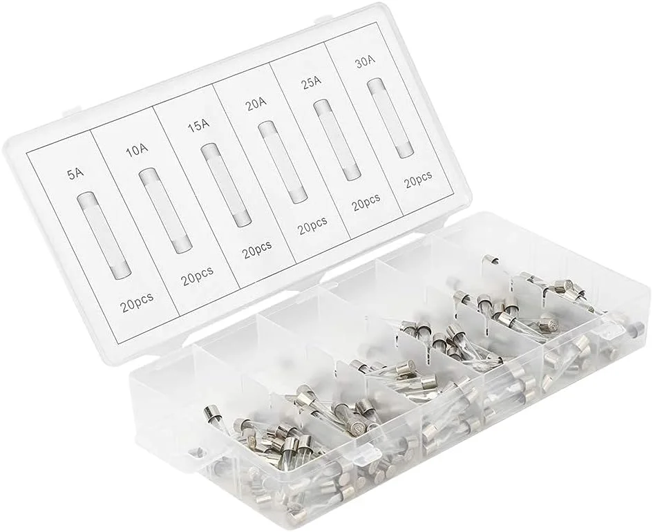 120 عدد فیوز شیشه ای لوله ای، کیت های متنوع فیوز شیشه ای فست بلو، لوازم جانبی صنعتی 120 عدد فیوز شیشه ای لوله ای، کیت های متنوع فیوز شیشه ای فست بلو، لوازم جانبی صنعتی