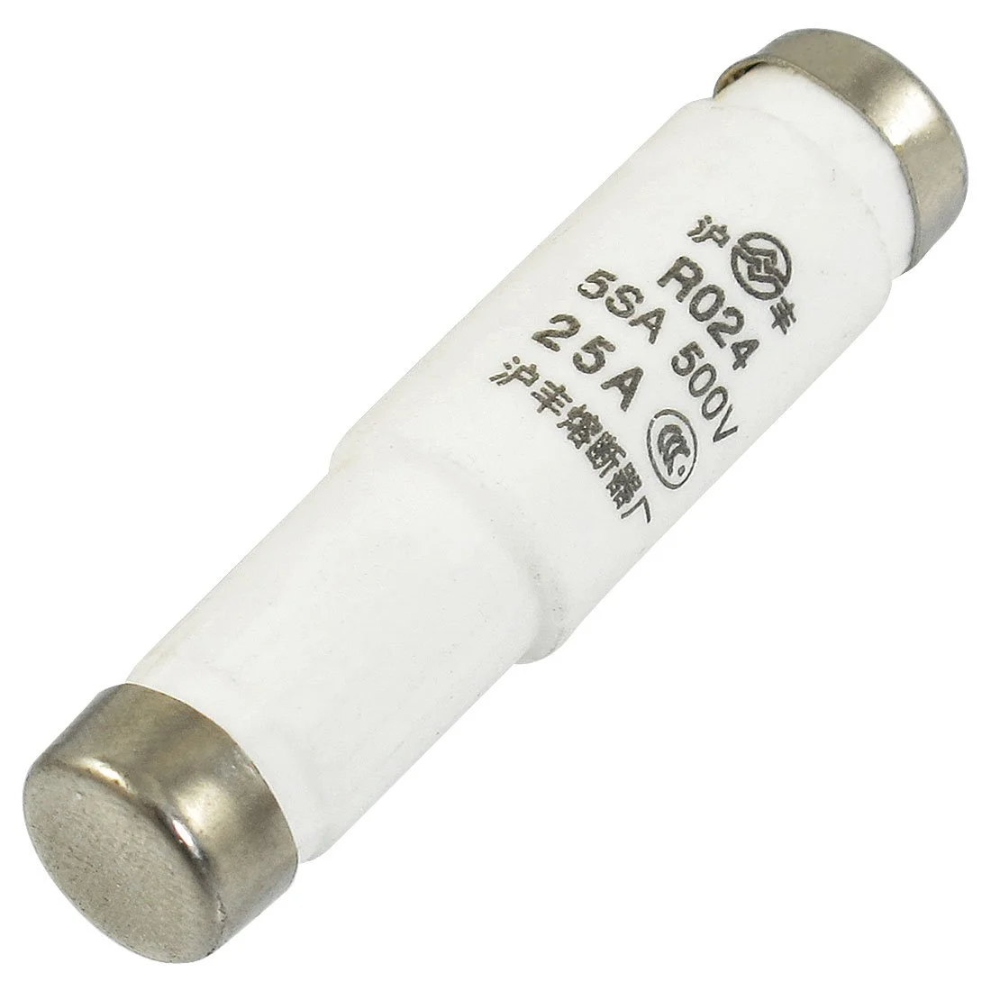فیوز پیچی استوانه ای 25 آمپر 500 ولت AC با ابعاد 11.5mm x 53mm