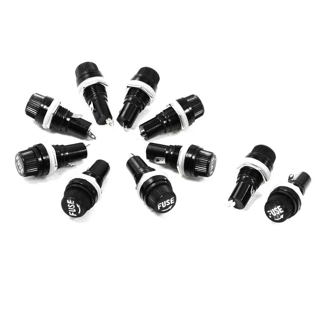 آاکسیت 10 عدد نگهدارنده فیوز 5x20 میلی متری با اتصال رزوه ای برای نصب روی پنل (84ry646qf527)