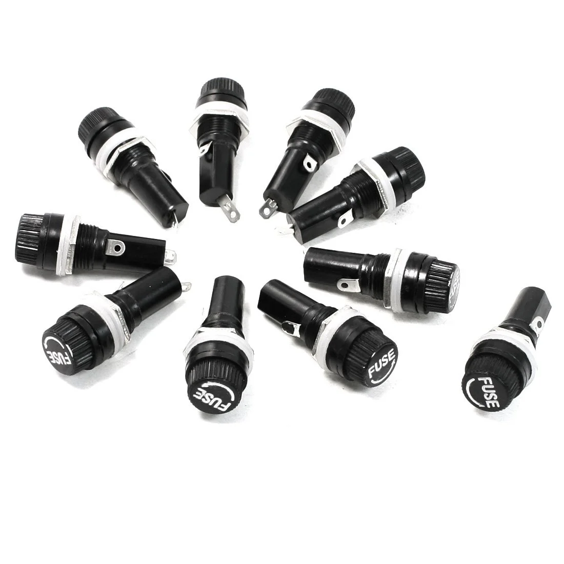 Aexit 10 عدد (دستگاه محافظ) نگهدارنده فیوز پنلی با اتصال رزوه ای 6 × 30 میلی متری (39ry80qf139)