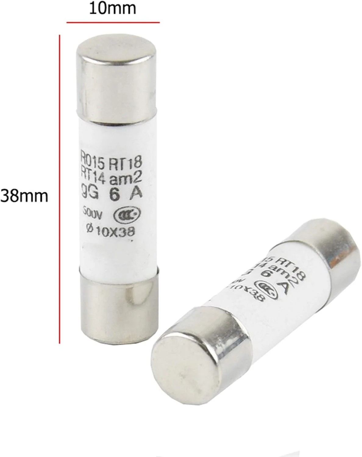 مجموعه فیوز DLRSET، 10/20 عدد فیوز سرامیکی 10 * 38 با عملکرد سریع، فیوز 10x38mm 380V 500V 0.5A 1A 2A 3A 4A 5A 6A 8A 10A 16A 20A 25A 32A 40A RO15 RT18 RT14 (آمپر: 6A، رنگ: 10PCS) مجموعه فیوز DLRSET، 10/20 عدد فیوز سرامیکی 10 * 38 با عملکرد سریع، فیوز 10x38mm 380V 500V 0.5A 1A 2A 3A 4A 5A 6A 8A 10A 16A 20A 25A 32A 40A RO15 RT18 RT14 (آمپر: 6A، رنگ: 10PCS)