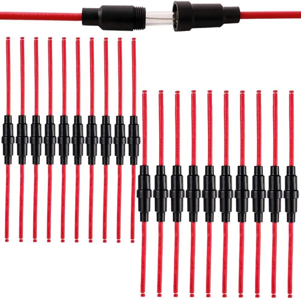 گلس تبادل AGC 32V 20A + 20 قطعه حامل گلس انلاین سکرډ 16AWG