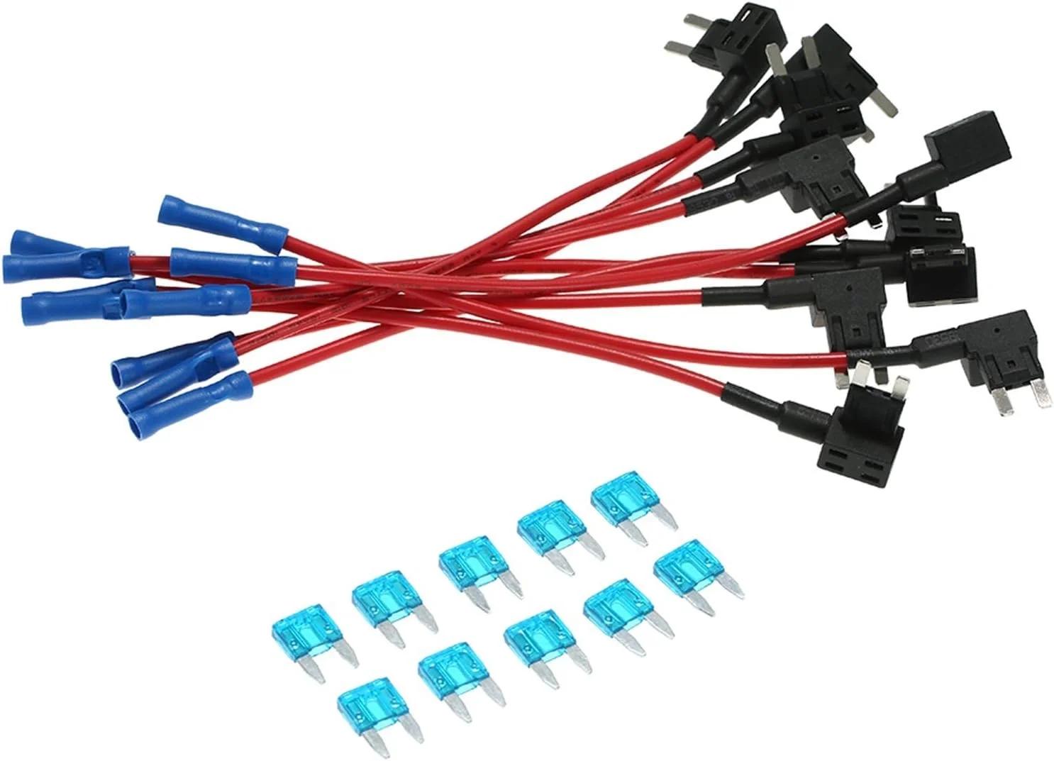 ボکس هولدر 10ピース 12V 小中サイズ ATM APM カー フューズホルダー アダocalyスト フューズアダプター