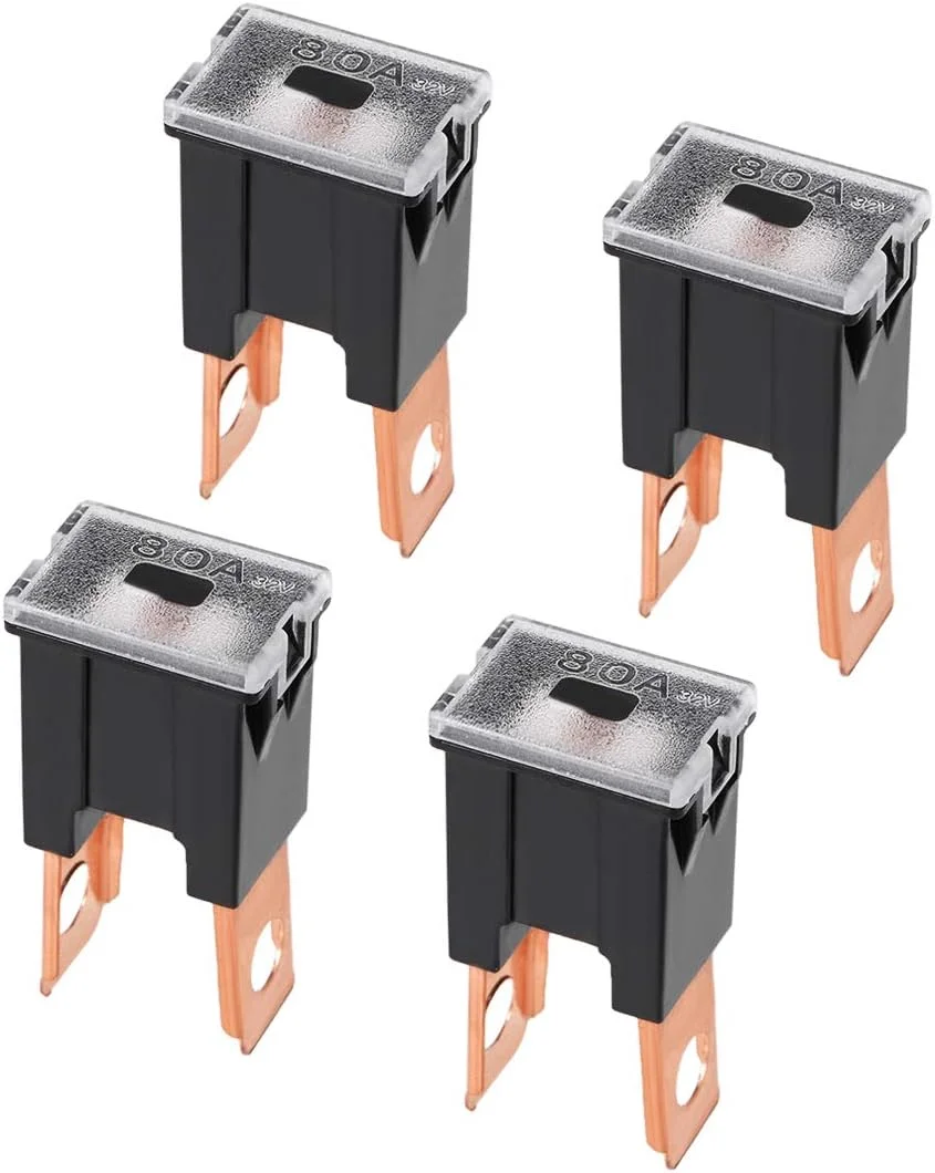 فیوز تیغه ای uxcell Tridge 32V 80A ترمینال نر جعبه J برای کامیون 4 عددی