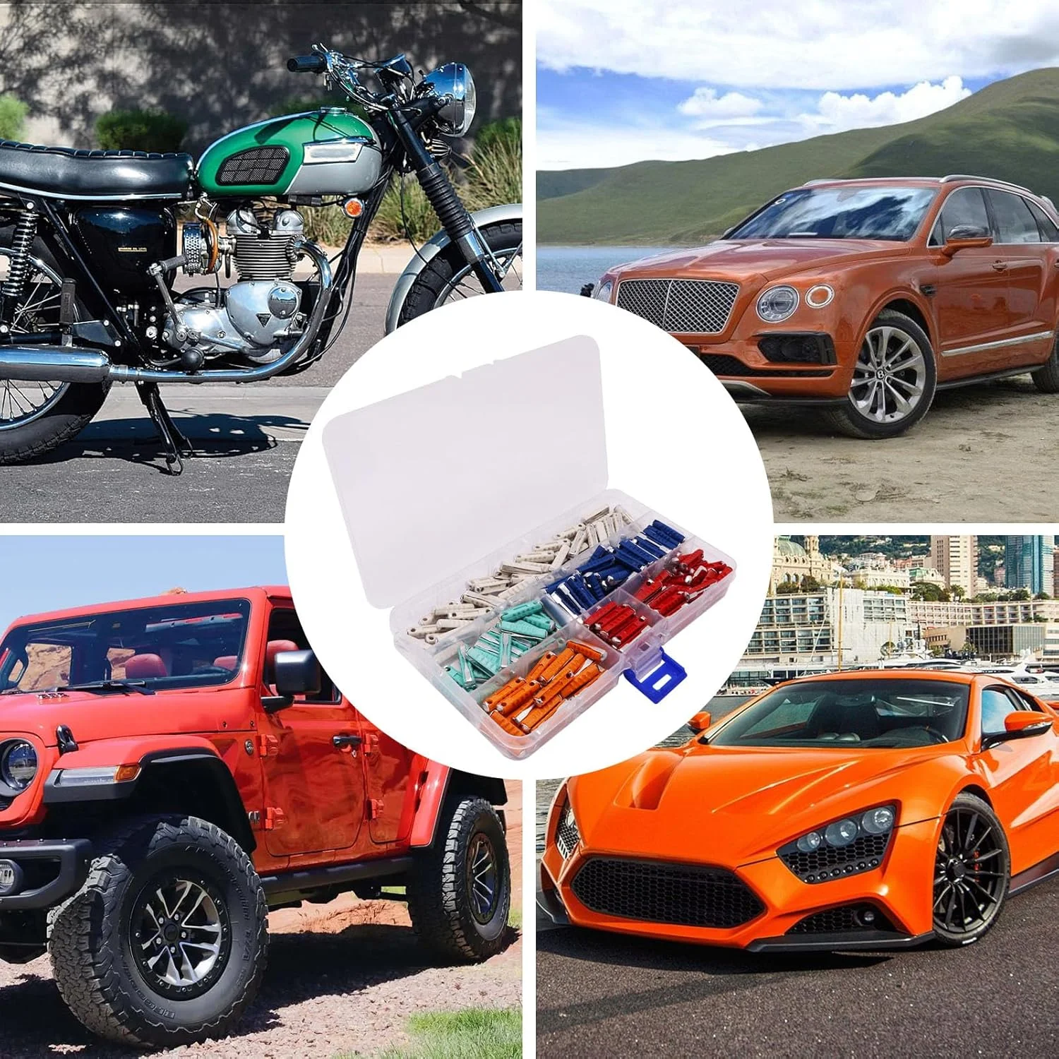 GDFYMI 200 عدد فیوزهای اژدری خودرو 5A-25A اروپایی، کیت مجموعه فیوزهای خودرو GDFYMI 200 عدد فیوزهای اژدری خودرو 5A-25A اروپایی، کیت مجموعه فیوزهای خودرو