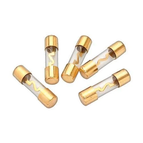 فیوز AGU مدل MK 5 با آمپراژ 120، روکش طلا، شیشه ای