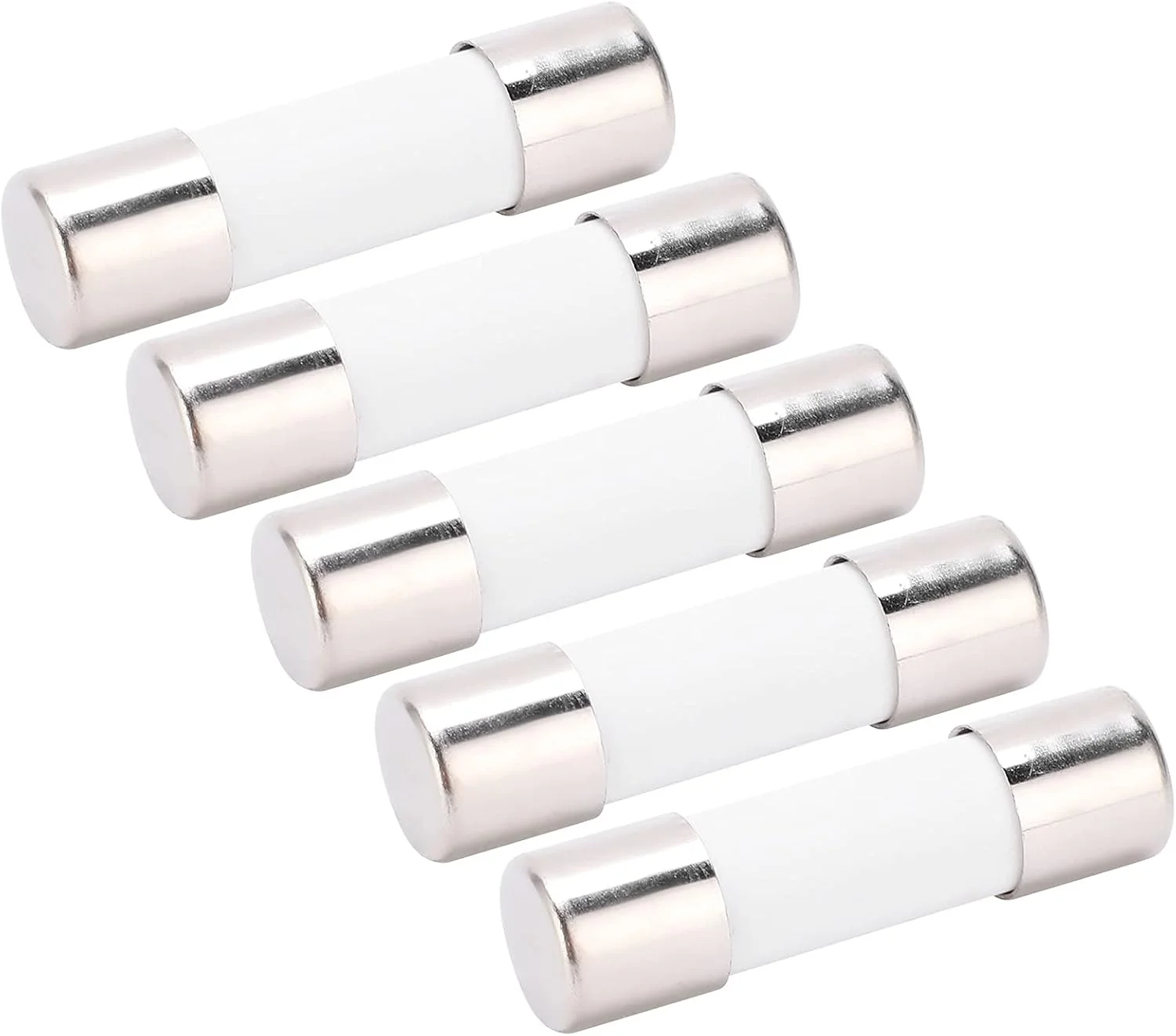 5 عدد فیوز لوله ای، فیوز شیشه ای DC 1000 ولت، فیوزهای تاخیری، مجموعه حفاظت فتوولتائیک، 10x38 میلی متر (20 آمپر)
