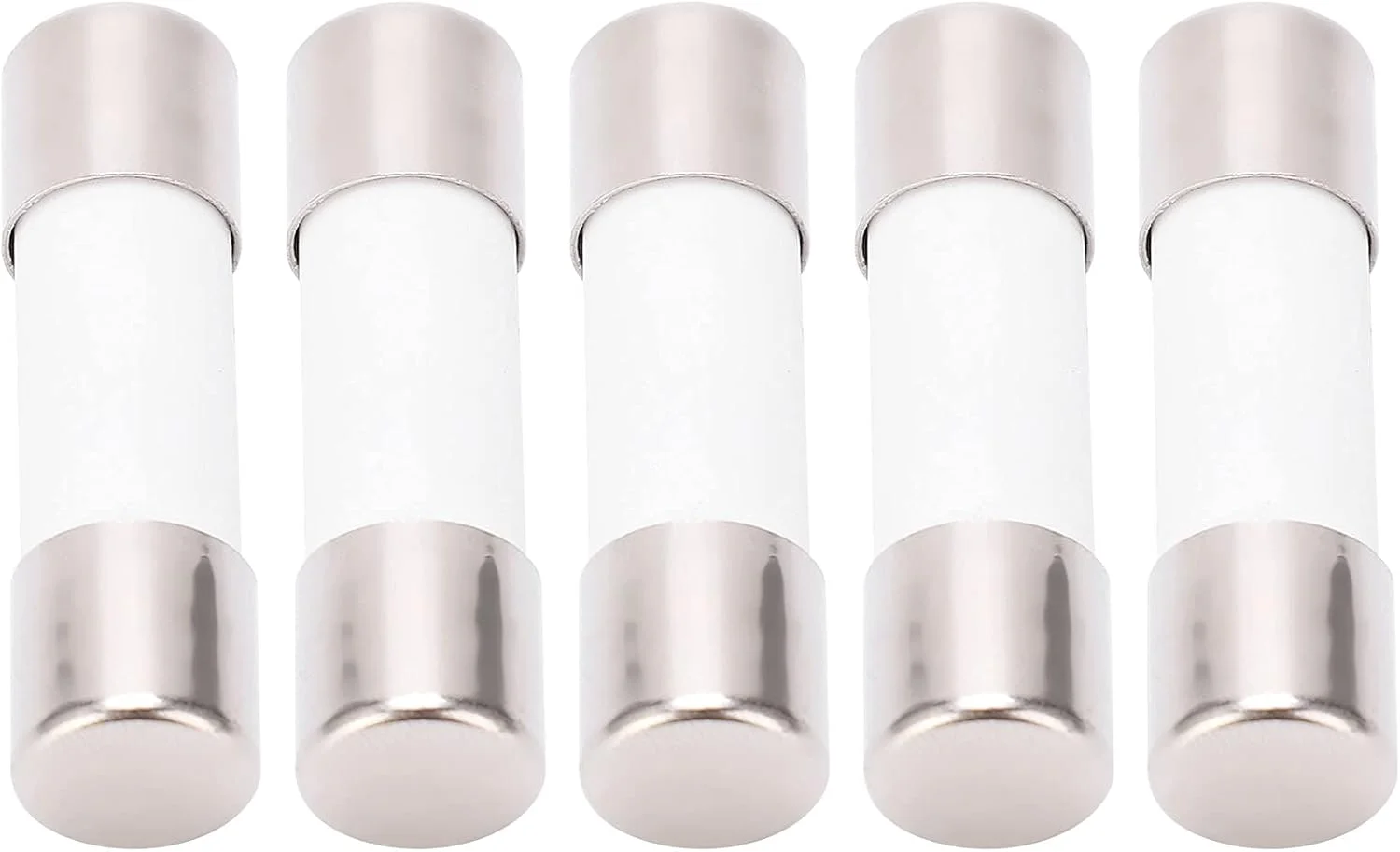 5 عدد فیوز لوله ای، فیوز شیشه ای DC 1000 ولت، فیوزهای تاخیری، مجموعه حفاظت فتوولتائیک، 10x38 میلی متر (20 آمپر)
