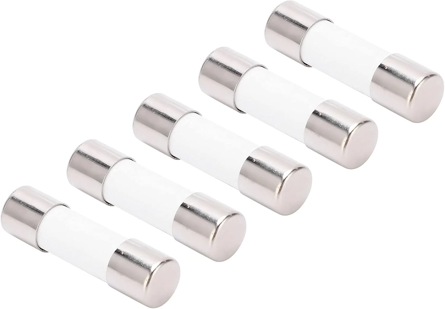5 عدد فیوز لوله ای، فیوز شیشه ای DC 1000 ولت، فیوزهای تاخیری، مجموعه حفاظت فتوولتائیک، 10x38 میلی متر (20 آمپر)