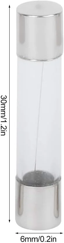 کیت فیوز شیشه ای 82 عددی، فیوز لوله ای 6x30mm با عملکرد سریع، مناسب خودرو، با ولتاژ 250 ولت و آمپراژ 0.5 تا 30 آمپر به همراه جعبه نگهدارنده فیوز