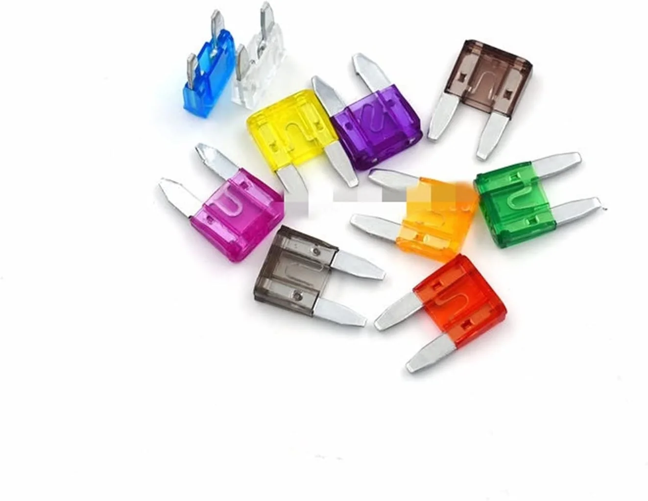 فیوزهای متنوع، 10 عدد فیوز تیغه ای کوچک 3 آمپر برای خودرو، فیوزهای خودرویی 3 آمپر، فیوز خودرو رنگ بنفش