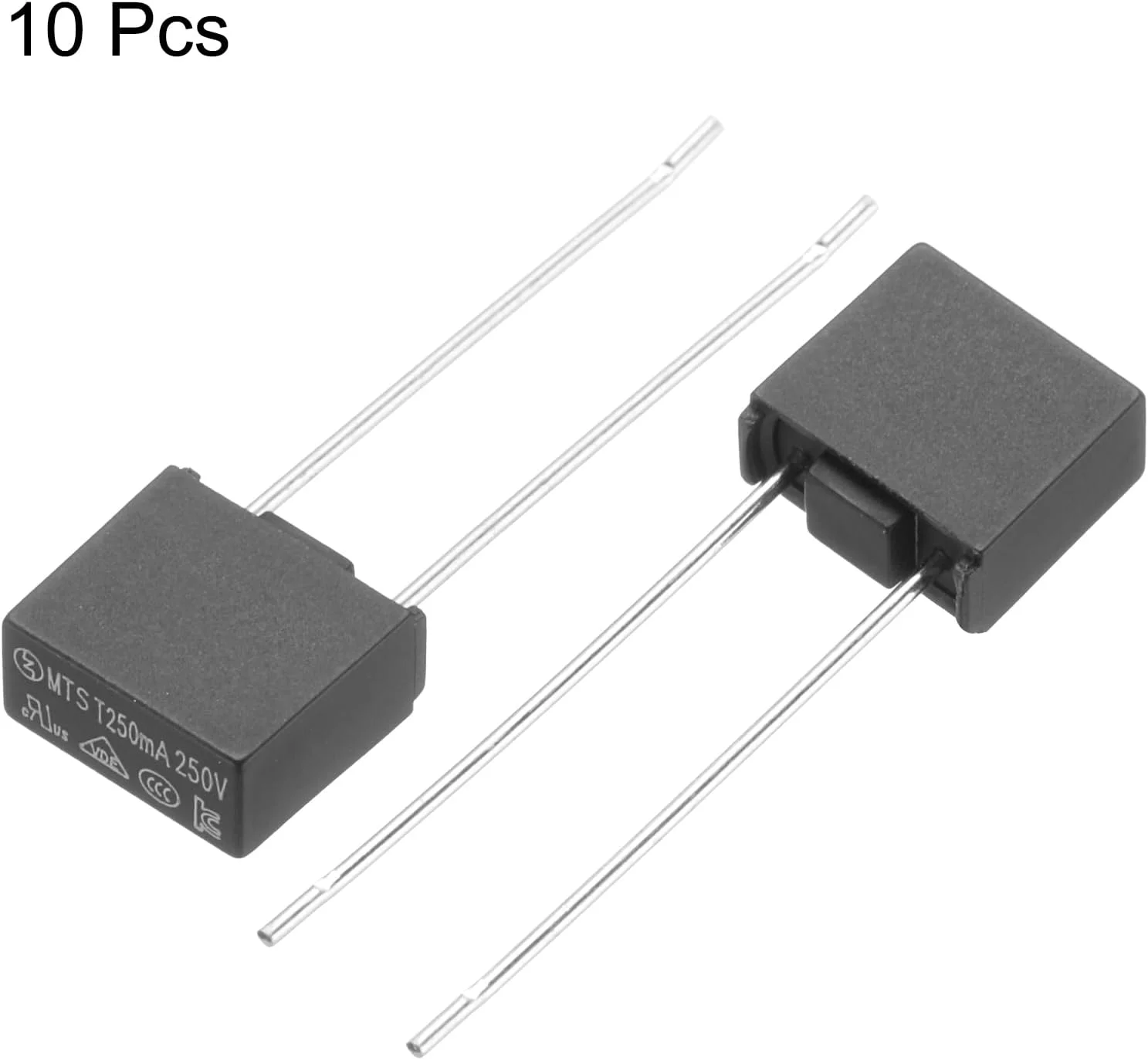 کوآرکزمان بسته 10 عددی فیوزهای مینیاتوری مربعی اسلومیکرو DIP برای قطعات الکترونیکی تعمیرات PCB LCD، T250mA 250mA 250V، مشکی کوآرکزمان بسته 10 عددی فیوزهای مینیاتوری مربعی اسلومیکرو DIP برای قطعات الکترونیکی تعمیرات PCB LCD، T250mA 250mA 250V، مشکی