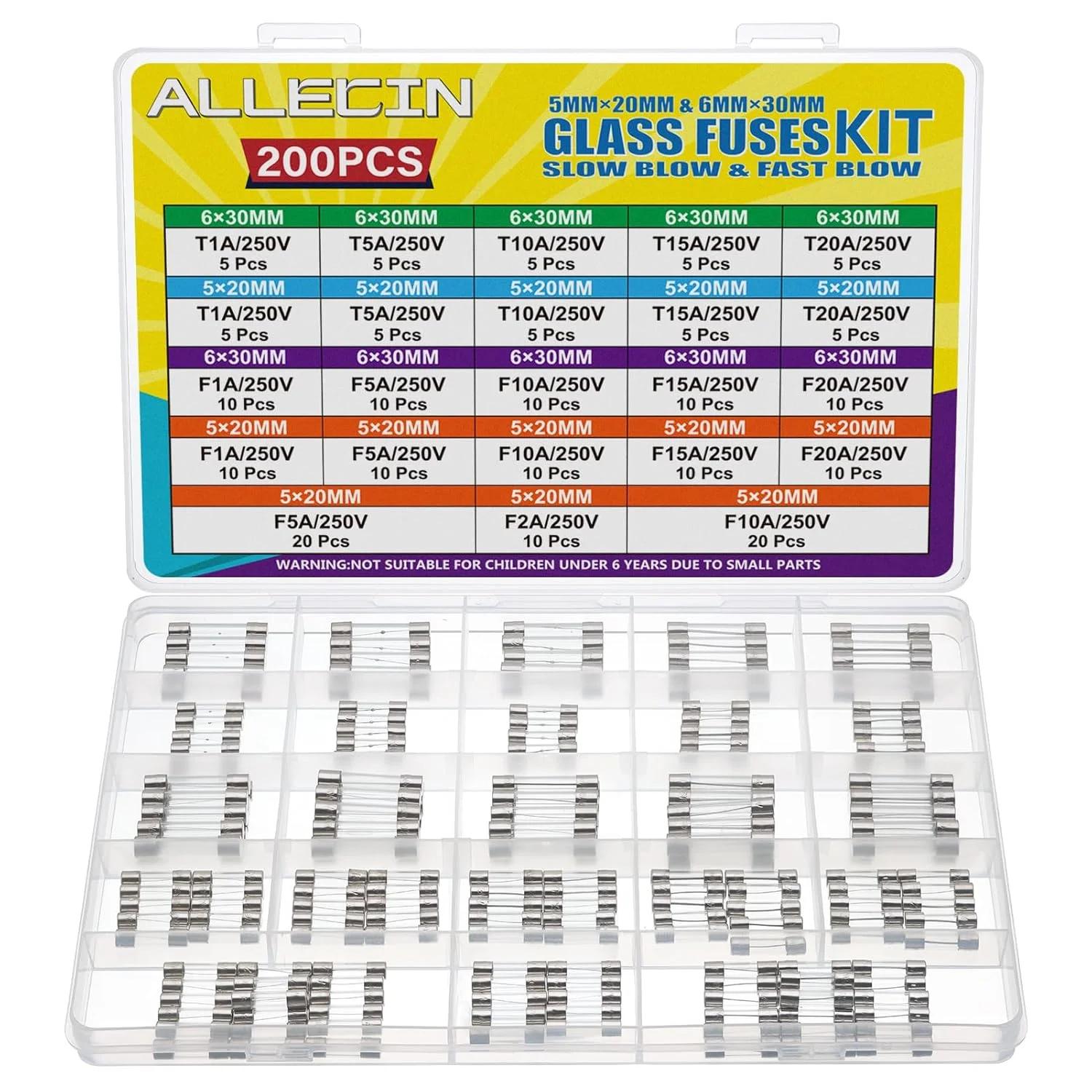 فیس‌های معدنی F1A-20A 250V 5x20mm & 6x30mm