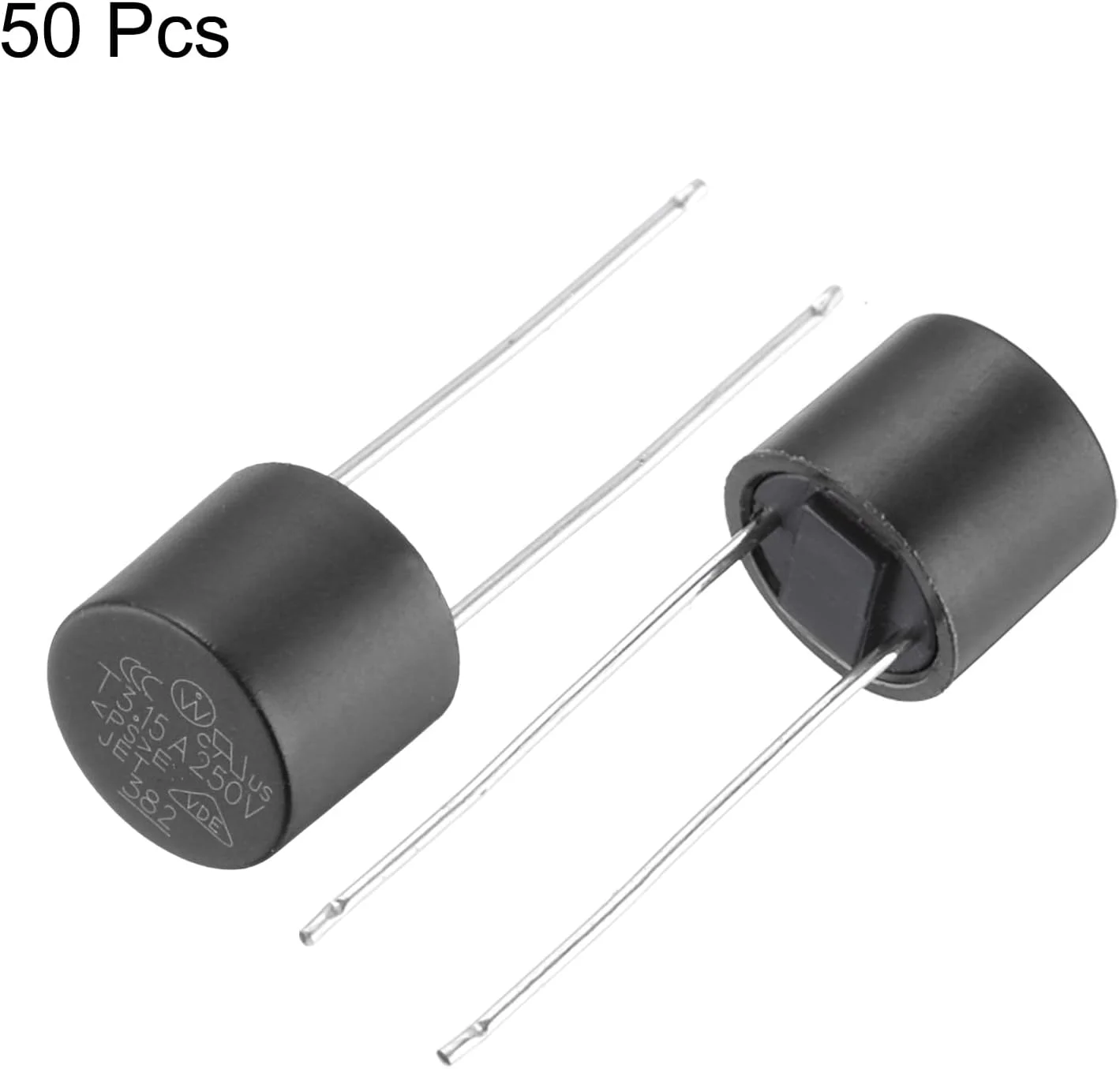 کوآرکزمان بسته 50 عددی فیوز استوانه ای مینیاتوری DIP نصب شده فیوزهای مینیاتوری گرد با تاخیر زمانی مجموعه فیوزهای میکرو برای قطعات الکترونیکی تعمیر LCD PCB، T3.15A 3.15A 250V، مشکی کوآرکزمان بسته 50 عددی فیوز استوانه ای مینیاتوری DIP نصب شده فیوزهای مینیاتوری گرد با تاخیر زمانی مجموعه فیوزهای میکرو برای قطعات الکترونیکی تعمیر LCD PCB، T3.15A 3.15A 250V، مشکی