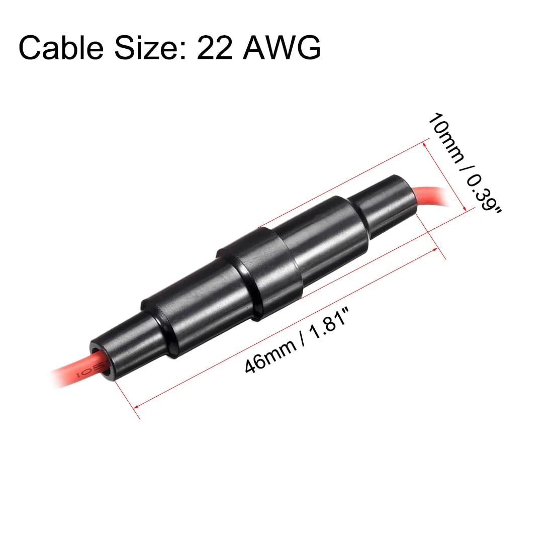uxcell جا فیوزی پیچی خطی گیج 22 AWG، 2 عددی، مناسب برای فیوزهای شیشه ای 5mm x 20mm uxcell جا فیوزی پیچی خطی گیج 22 AWG، 2 عددی، مناسب برای فیوزهای شیشه ای 5mm x 20mm