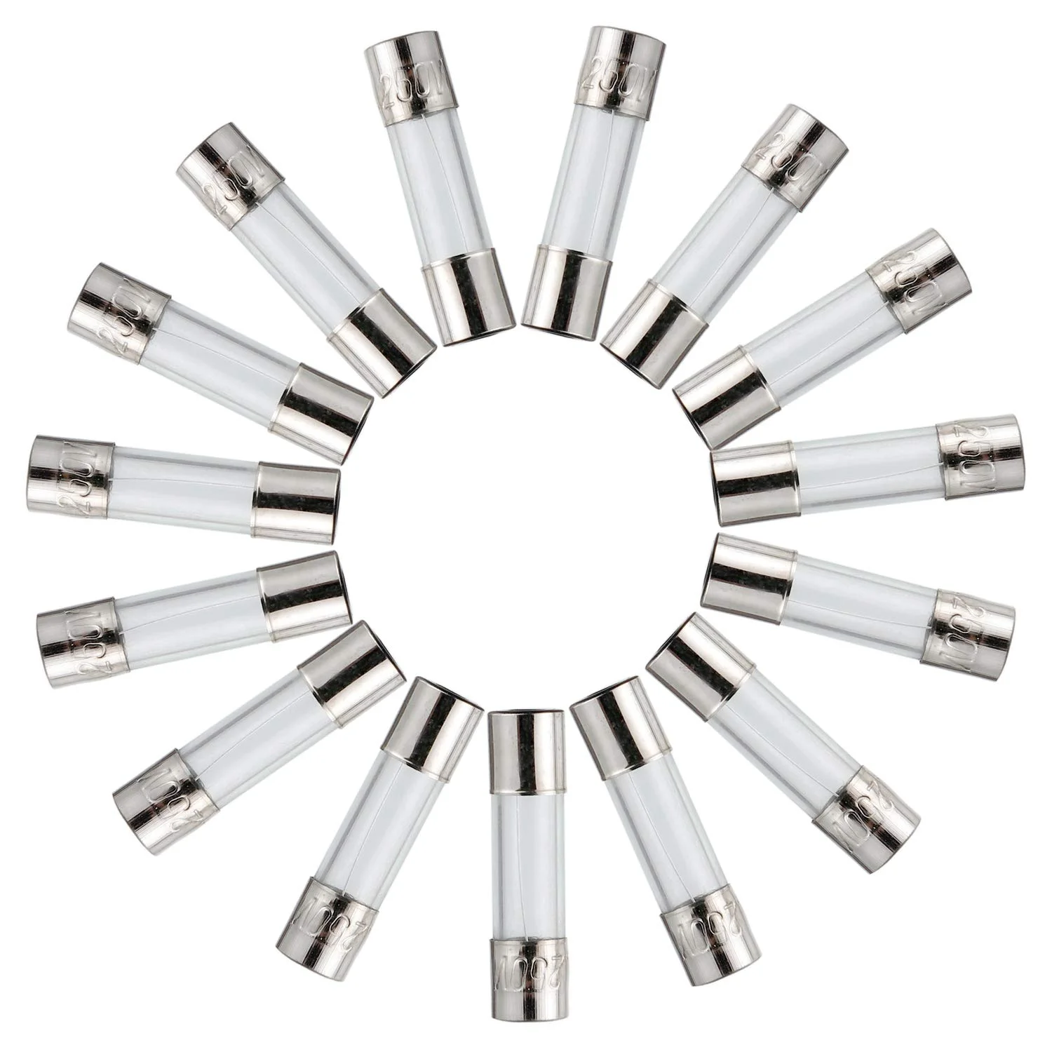 کیت متنوع فیوز شیشه ای سریع سوز BOJACK با 24 مقدار، 360 عدد، 5x20mm 250V 0.25 0.5 1 2 3 4 5 8 10 12 15 20A 6x30mm 250V 0.5 1 2 3 4 5 6 7 8 10 15 20 آمپر، بسته بندی شده در جعبه پلاستیکی شفاف