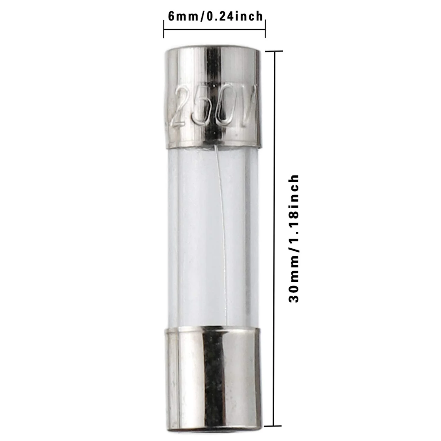 کیت متنوع فیوز شیشه ای سریع سوز BOJACK با 24 مقدار، 360 عدد، 5x20mm 250V 0.25 0.5 1 2 3 4 5 8 10 12 15 20A 6x30mm 250V 0.5 1 2 3 4 5 6 7 8 10 15 20 آمپر، بسته بندی شده در جعبه پلاستیکی شفاف