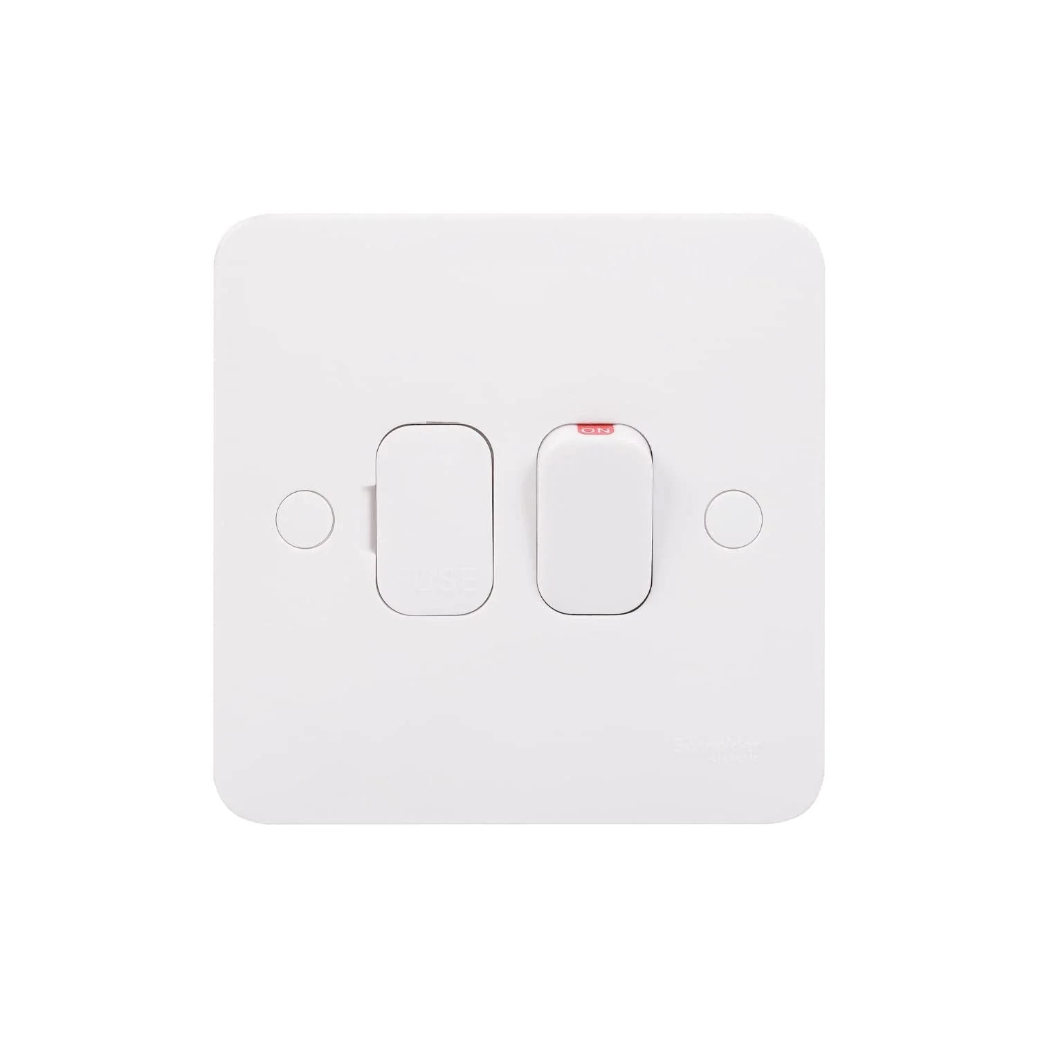 واحد اتصال فیوز خروجی انعطاف پذیر 13 آمپر 1 پل Schneider Electric Lisse، سفید