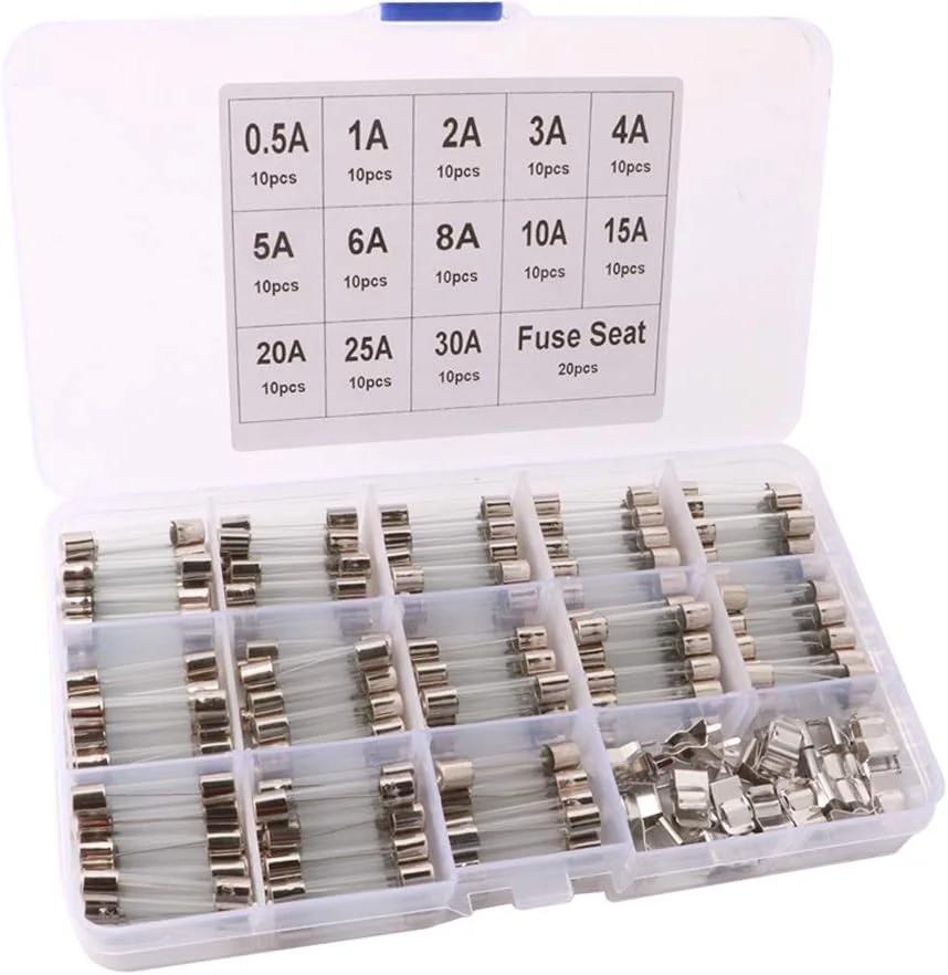 تubes فیوز 6x30mm 130Pcs QitinDasen