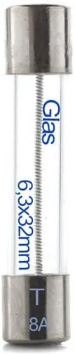 edi-tronic بسته 10 عددی فیوز 8 آمپر اسلو بلو 6.3 x 32 میلی متر edi-tronic بسته 10 عددی فیوز 8 آمپر اسلو بلو 6.3 x 32 میلی متر