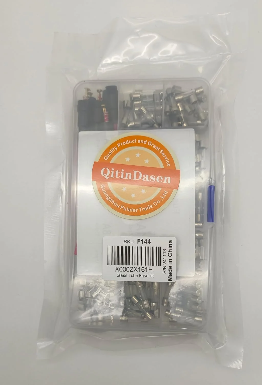 مجموعه 150 عددی فیوز شیشه ای خودرو QitinDasen 5x20mm، مجموعه فیوز شیشه ای سریع سوز، فیوز شیشه ای سریع سوز با 20 عدد جای فیوز و 5 عدد نگهدارنده فیوز پیچی خطی مجموعه 150 عددی فیوز شیشه ای خودرو QitinDasen 5x20mm، مجموعه فیوز شیشه ای سریع سوز، فیوز شیشه ای سریع سوز با 20 عدد جای فیوز و 5 عدد نگهدارنده فیوز پیچی خطی