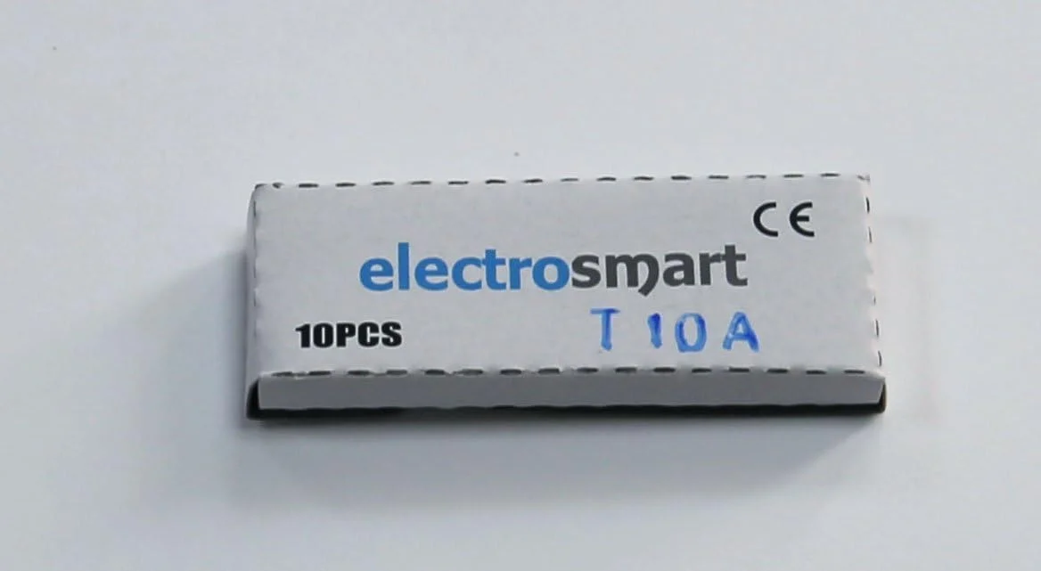 الکتروسمارت بسته 10 عددی فیوز شیشه ای 10 آمپر T10A 20mm x 5mm 250 ولت اسلو بلو/تاخیری/لگ الکتروسمارت بسته 10 عددی فیوز شیشه ای 10 آمپر T10A 20mm x 5mm 250 ولت اسلو بلو/تاخیری/لگ