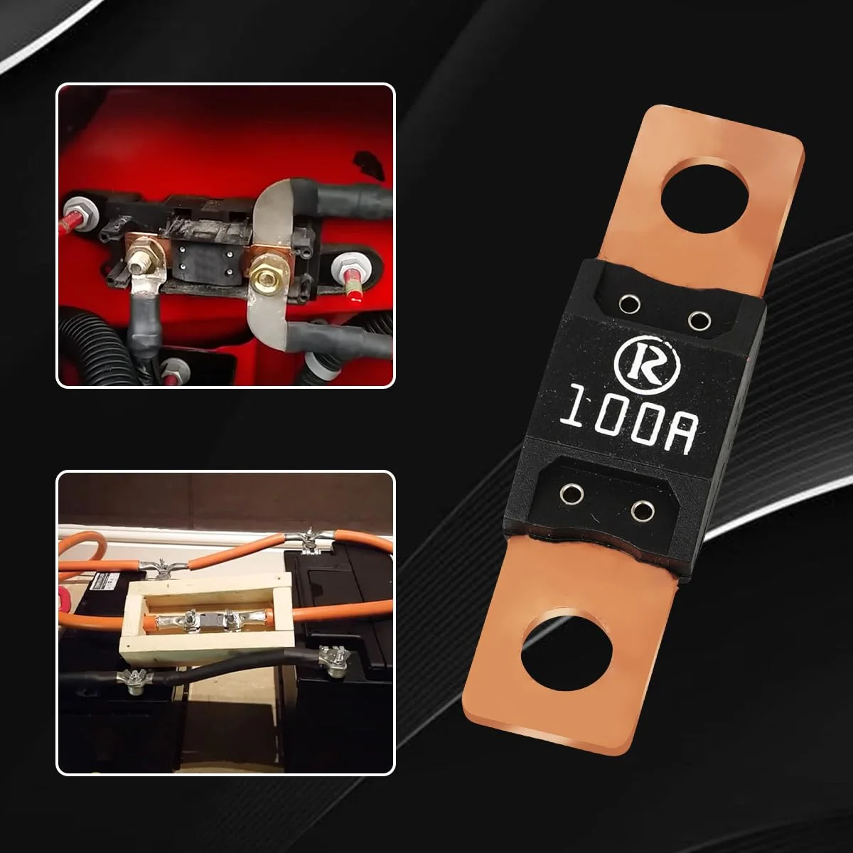 فیوز خودرو 100 آمپر MEGA/AMG فیوز جریان بالا پیچی برای اتومبیل، کامیون، وسایل نقلیه ساختمانی، اتوبوس، کاروان، قایق (بسته 4 عددی فیوز 100 آمپر) فیوز خودرو 100 آمپر MEGA/AMG فیوز جریان بالا پیچی برای اتومبیل، کامیون، وسایل نقلیه ساختمانی، اتوبوس، کاروان، قایق (بسته 4 عددی فیوز 100 آمپر)