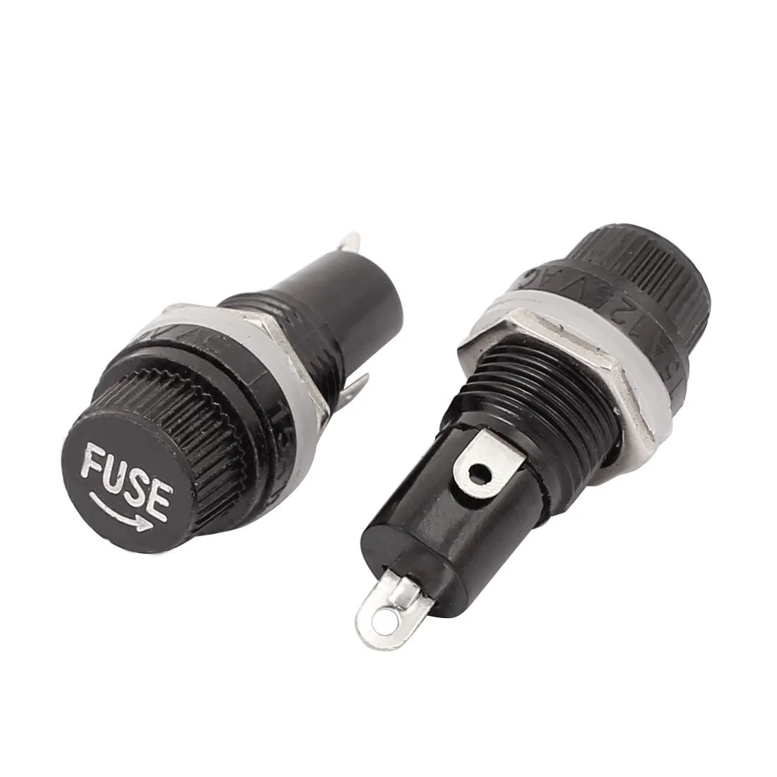 uxcell a12101500ux0633 AC 125V/15A 250V/10A جا فیوزی پیچی نصب پنلی 5x20mm، 5 عدد uxcell a12101500ux0633 AC 125V/15A 250V/10A جا فیوزی پیچی نصب پنلی 5x20mm، 5 عدد