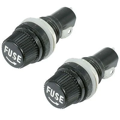 سوئیچ الکترونیکس 2 عدد نگهدارنده فیوز شاسی پنل برای فیوزهای شیشه ای 5x20 میلی متر 10 آمپر 250 ولت