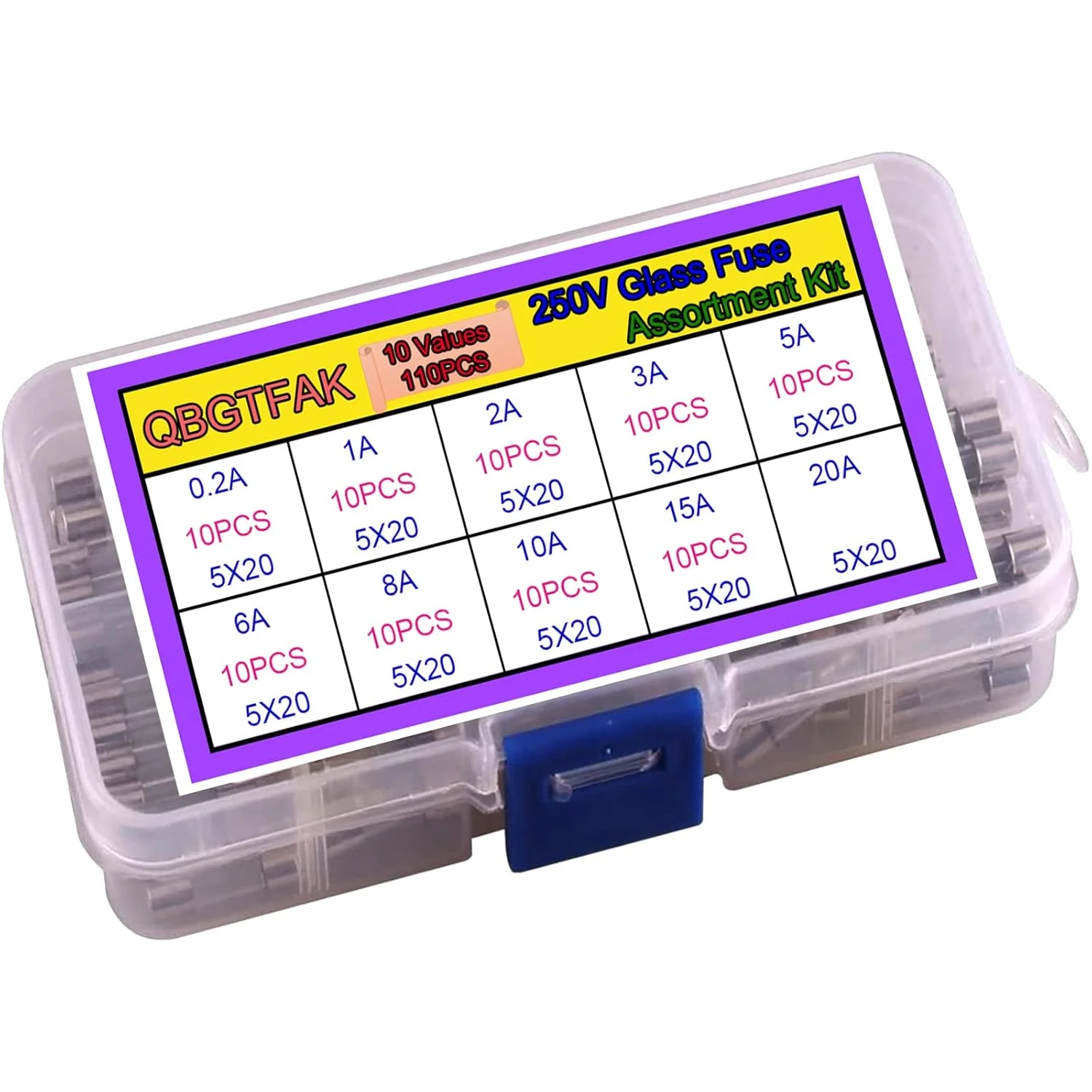 تد لِله 12 عدد هولدر فیوز AGC مدل 5x20mm نوع پیچی درون خطی با سیم 16 AWG + کیت متنوع 110 عددی فیوز شیشه ای سریع سوز 250 ولت 0.2 آمپر 1 آمپر 2 آمپر 3 آمپر 5 آمپر 6 آمپر 8 آمپر 10 آمپر 15 آمپر 20 آمپر 5x20mm (فیوز + سیم 16 AWG) تد لِله 12 عدد هولدر فیوز AGC مدل 5x20mm نوع پیچی درون خطی با سیم 16 AWG + کیت متنوع 110 عددی فیوز شیشه ای سریع سوز 250 ولت 0.2 آمپر 1 آمپر 2 آمپر 3 آمپر 5 آمپر 6 آمپر 8 آمپر 10 آمپر 15 آمپر 20 آمپر 5x20mm (فیوز + سیم 16 AWG)