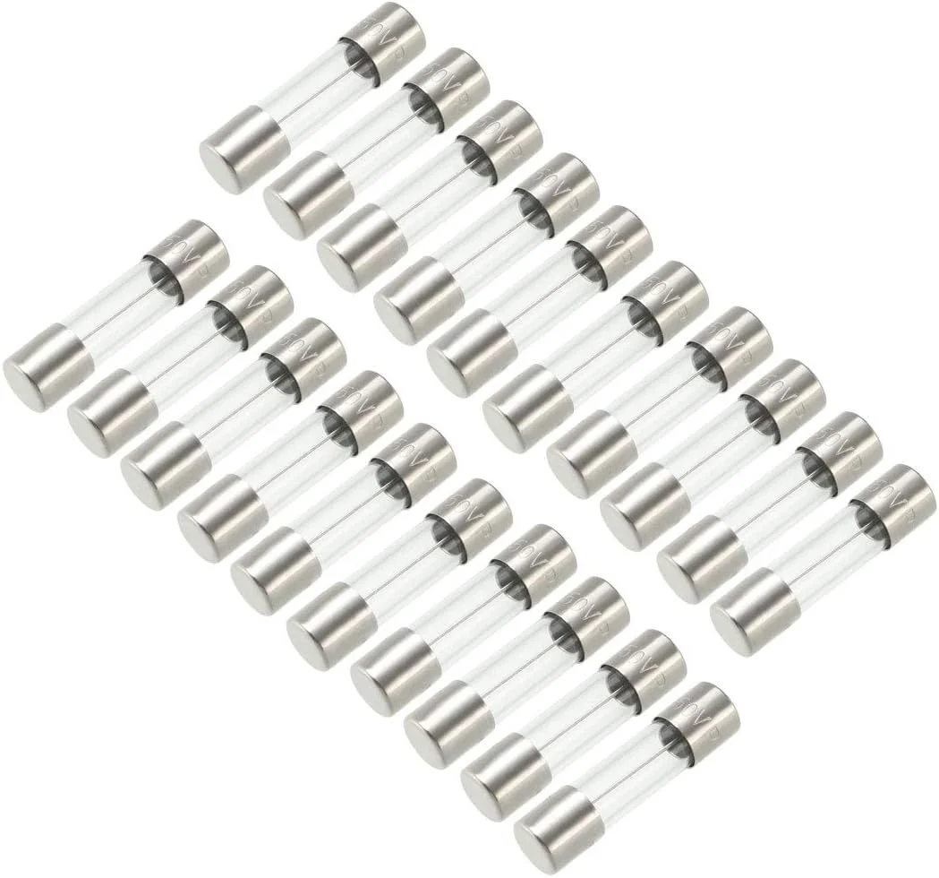 فیوز شیشه ای تاخیری اسلو بلو، 5mm x 20mm، 250V 8A، بسته 20 عددی